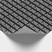 Black Lives Matter zwart wit typografiepatroon Cadeaupapier (Hoek)