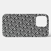 Black Lives Matter zwart wit typografiepatroon Case-Mate iPhone Case (Achterkant (horizontaal))