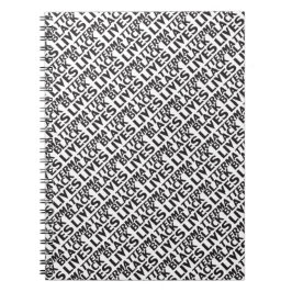 Black Lives Matter zwart wit typografiepatroon Notitieboek