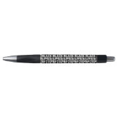 Black Lives Matter zwart wit typografiepatroon Pen (Voorkant)