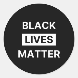 Black Lives Matter, Zwarte Geschiedenis BLM Cadeau Ronde Sticker