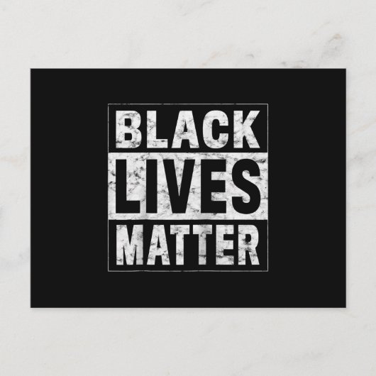 Black Lives Matter Zwarte Geschiedenis Zwarte Krac Uitnodiging Briefkaart (Voorkant)