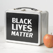 Black Lives Matter zwarte witte moderne typografie (In situ)