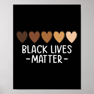 Black Lives Probleem Hart Shirt - Melanin Afrikaan Poster
