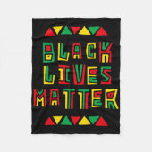 Black Lives Probleem Retro BLM Geschiedenis Power  Fleece Deken (Voorkant)