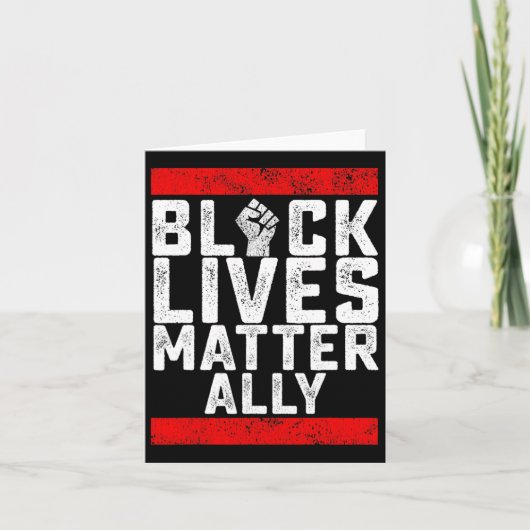 Black Lives Problem Ally Kaart (Voorkant)