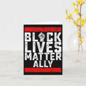 Black Lives Problem Ally Kaart (Gele Bloem)