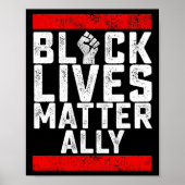 Black Lives Problem Ally Poster (Voorkant)