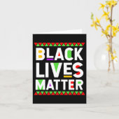 Black Lives Problem Black Geschiedenis Maand Kaart (Gele Bloem)