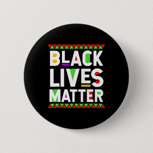 Black Lives Problem Black History Month viering Ronde Button 5,7 Cm