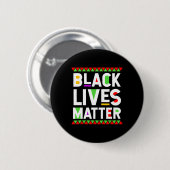 Black Lives Problem Black History Month viering Ronde Button 5,7 Cm (Voorkant /achterkant)