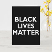 Black Lives Problem Blm Human Rights Black History Kaart (Gele Bloem)