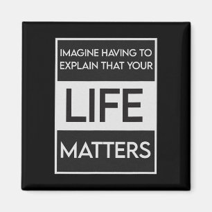 Black Lives Problem BLM Resist - Doe mee aan het d Magneet
