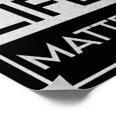 Black Lives Problem BLM Resist - Doe mee aan het d Poster (Hoek)