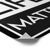 Black Lives Problem BLM Resist - Doe mee aan het d Poster (Hoek)