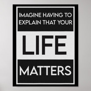 Black Lives Problem BLM Resist - Doe mee aan het d Poster