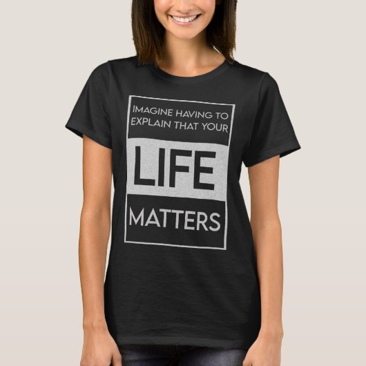 Black Lives Problem BLM Resist - Doe mee aan het d T-shirt (Voorkant)