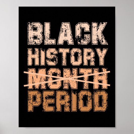 Black Lives Problem - Coole Black History Month Poster (Voorkant)