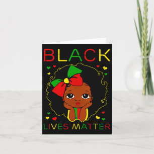 Black Lives Problem Little Melanine Princess Zwart Kaart