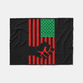 Black Lives Problem Pan Afro-Amerikaanse vlag Fleece Deken (Voorkant (Horizontaal))