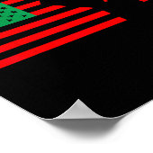 Black Lives Problem Pan Afro-Amerikaanse vlag Poster (Hoek)