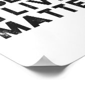 Black Lives Problem protesteert tegen politieke ma Poster (Hoek)