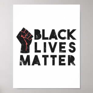 Black Lives Problem protesteert tegen politieke ma Poster