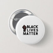 Black Lives Problem protesteert tegen politieke ma Ronde Button 5,7 Cm (Voorkant /achterkant)