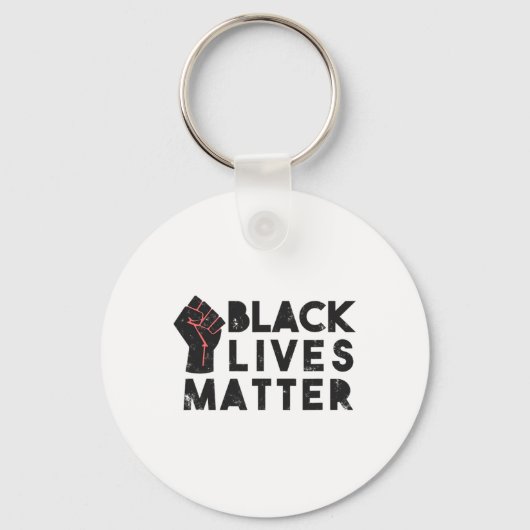 Black Lives Problem protesteert tegen politieke ma Sleutelhanger (Voorkant)