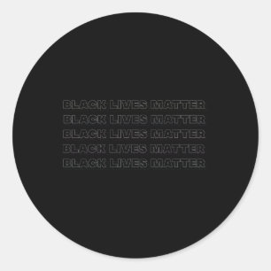 Black Lives Raciaal Bewustzijn Ronde Sticker
