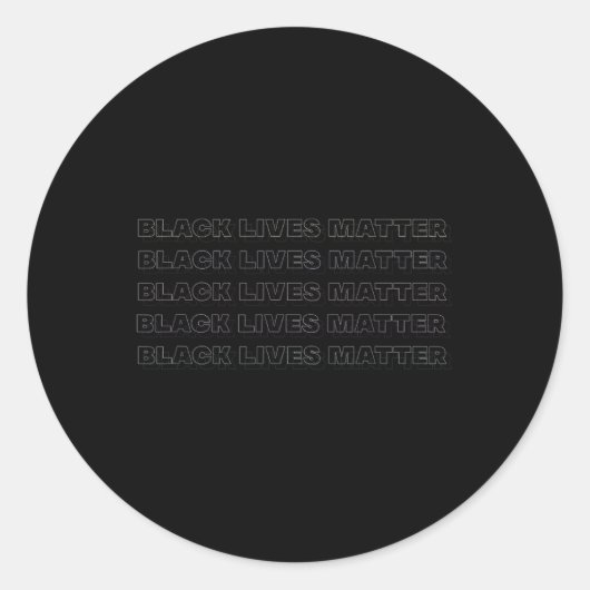 Black Lives Raciaal Bewustzijn Ronde Sticker (Voorkant)