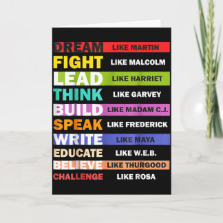 Black Lives S Zwarte Leiders Black History Maand  Kaart