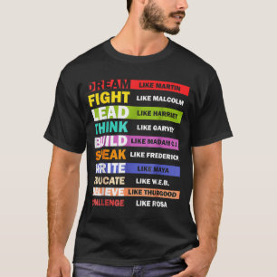 Black Lives S Zwarte Leiders Black History Maand T-shirt