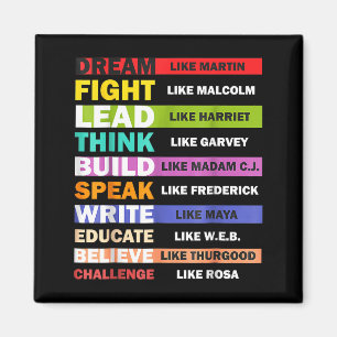 Black Lives S Zwarte Leiders Black History Month Magneet