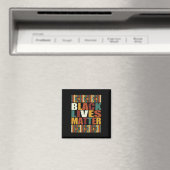 Black Lives-Sticker Magneet (Insitu (Vaatwasser))