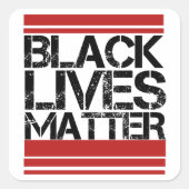 Black Lives Vierkante Sticker (Voorkant)