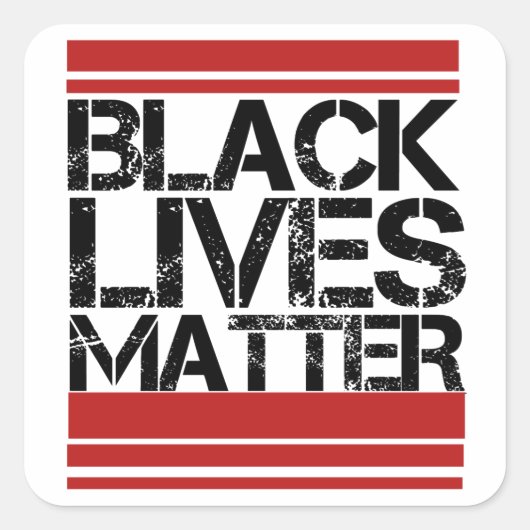 Black Lives Vierkante Sticker (Voorkant)