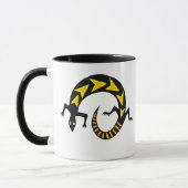 Black Lizard Ringer Ceramic Mok (Links)