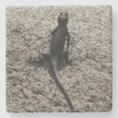 Black Lizard Stenen Onderzetter (Voorkant)