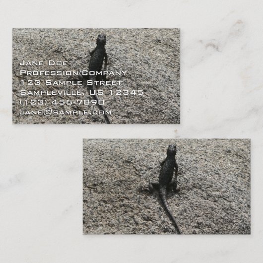 Black Lizard Visitekaartje (Voorkant / Achterkant)