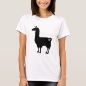 Black Llama-dames Slouchy T-Shirt (Voorkant)