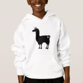 Black Llama Hoodie (Voorkant)