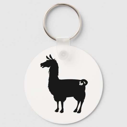 Black Llama Sleutelhanger (Voorkant)