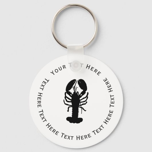 Black Lobster Sleutelhanger (Voorkant)