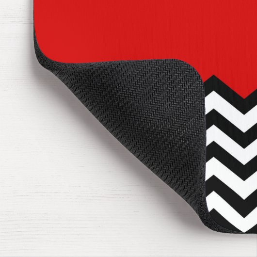 Black Lodge Chevron Red Room Zig Zag Muismat (Hoek)