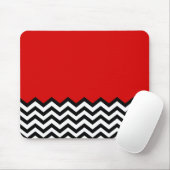Black Lodge Chevron Red Room Zig Zag Muismat (Met muis)