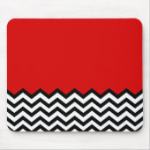 Black Lodge Chevron Red Room Zig Zag Muismat (Voorkant)