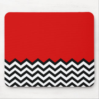 Black Lodge Chevron Red Room Zig Zag Muismat
