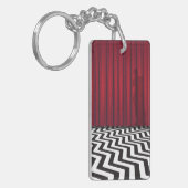 Black Lodge Red Room Double Sided Sleutelhanger (Voorkant Links)
