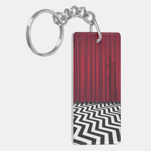 Black Lodge Red Room Double Sided Sleutelhanger (Voorkant Links)